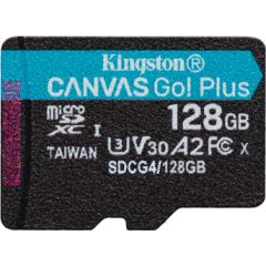 KINGSTON microSDXC Canvas Go Plus 128GB Atmiņas kartes micro SD SDHC