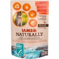 Eukanuba IAMS Naturally Adult with North Atlantic salmon in gravy - wet cat food - 85g