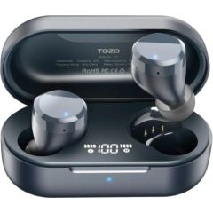 TOZO T12S True Wireless Stereo (TWS) In-Ear USB Type-C Bluetooth Headset Black