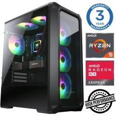 INTOP Ryzen 5 5500 16GB 500SSD M.2 NVME RX580 8GB no-OS Personālie datori