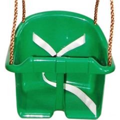 Bērnu šūpoles EKO, tumši zaļā krāsā Šūpoles