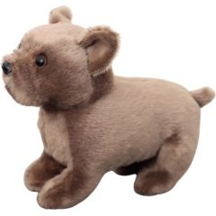 Leantoys Pluszowa Maskotka Przytulanka Mały Pies Brązowy 19cm Mīkstās rotaļlietas