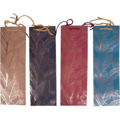 Dāvanu maisiņš LEAF, 12x8x36cm, mix Dāvanu maisiņi 