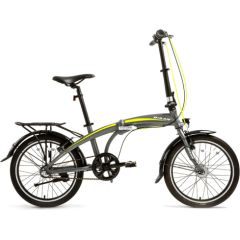 Saliekamais velosipēds Bisan 20 FX3500 NX3 (PR10010408) pelēks/dzeltens