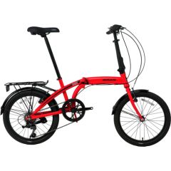 Saliekamais velosipēds Bisan 20 Twin S (PR10010405) sarkans