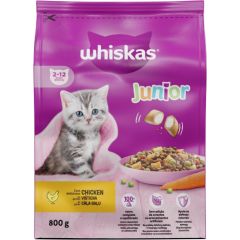 DRY CAT FOOD WHISKAS JUNIOR CHICKEN 800G