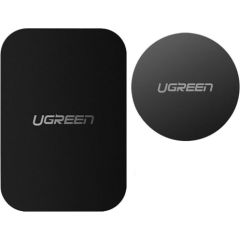 Ugreen   Ugreen LP123 60410 round/rectangular metal plates for magnetic phone holders - black (2 pcs) Black
