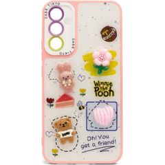 iLike Apple  iPhone 14 EPOXY CARTOON COVER Pink Neoriģinālie Maciņi