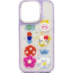 iLike Apple  iPhone 15 EPOXY CARTOON COVER Purple Neoriģinālie Maciņi