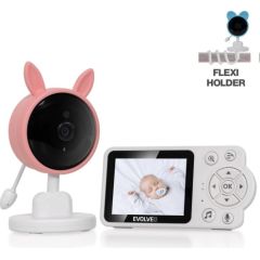 EVOLVEO Baby Monitor N3, LCD displej, IR přísvit, růžová