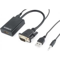 I/O ADAPTER VGA TO HDMI/A-VGA-HDMI-01 GEMBIRD