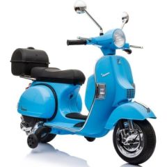 Lean Cars Vespa Scooter Electric Ride On Motorcycle - Blue Jaunumi, Bērnu preces