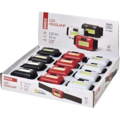 COB LED priekšējais lukturis, 110 lm, 3× AAA, 12 gab, , vitrīna, EMOS