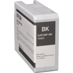 Epson SJIC36P(K) (C13T44C140) Ink Cartridge, Black Tintes printeru izejmateriāli