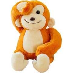 Leantoys Pluszowa Maskotka Przytulanka Małpka Z Magnesami Brązowa 23cm Mīkstās rotaļlietas