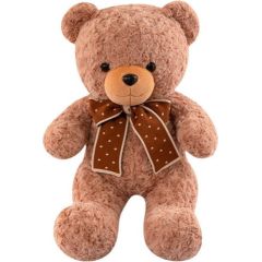 Leantoys Pluszowa Maskotka Przytulanka Miś Z Kokardą W Groszki 45cm Mīkstās rotaļlietas