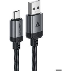Acefast   C20-04 USB-A to USB-C aluminum alloy charging data cable Black
