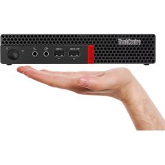 Lenovo ThinkCentre M910x|i5-7500|8GB DDR4|256GB SSD| Windows 10 Pro|Mini PC melns (atjaunots)