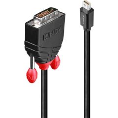 CABLE MINI DP TO DVI 3M/BLACK 41953 LINDY HDMI vadi