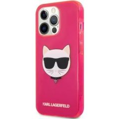 Karl Lagerfeld Apple  iPhone 13 Pro Max Choupette Head Case Pink