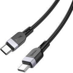 Hoco   X109 Energy 60W silicone charging data cable C to C(L=3M) Black Data USB kabeļi