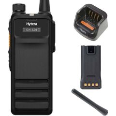 RĀCIJAS HYTERA Radio DMR+analog HP705G, UHF 350-470 MHz, 2400 mAh, GPS, BT V 5.0 BLE+EDR, IP68