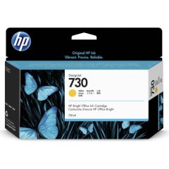 HP 730 (P2V64A) Ink Cartridge, Yellow Tintes printeru izejmateriāli