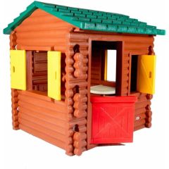Little Tikes Log Cabin bērnu āra dārza mājiņa 4869 Dārza mājiņas, smilšu kastes, šūpoles, virtuves, aktivitātes galdi