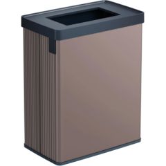 Curver Atkritumu tvertne taisnstūrveida metalizēta Verto Recycle 54L pērļu rozā krāsā Atkritumu tvertnes