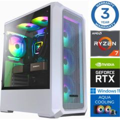 INTOP AQUA Ryzen 7 8700F 64GB DDR5 1TB SSD M.2 NVME RTX5060 8GB WIN11Pro