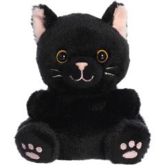 AURORA Palm Pals plīša rotaļlieta melns kaķis , 12 cm
