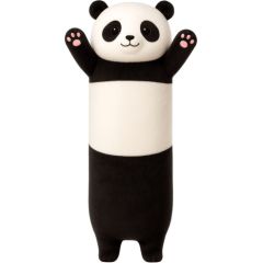 Leantoys Pluszowa Maskotka Panda Poduszka Podłużna Wałek Biało Czarna 70cm Mīkstās rotaļlietas