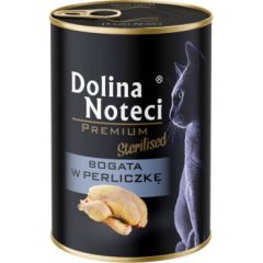 Dolina Noteci DNP sterilised dla kota bogata w perliczkę 400g Kaķu konservi