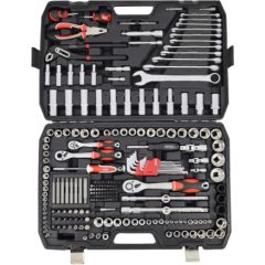 Atslēgu komplekts AWTools AW39225BL; 1/2''; 1/4''; 3/8''; 225 gab. Mehāniskie instrumenti