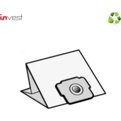 Invest Eko Papīra putekļu sūcēju maisi ZELMER Elf / Elf 321.0 / Elf 321.5 / Elf 321.6 / Elf Bonus (5gab.) + 2gab. Filtri Putekļu sūcēju filtri