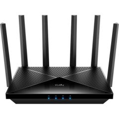 Cudy WR11000 BE11000 Triju joslu Wi-Fi 7 maršrutētājs 4× 2.5G porti VPN MLO WPA3 Mesh melns Jaunumi - Datori