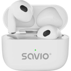 Austiņas Savio TWS-01 PRO White Austiņas