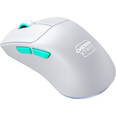 CHERRY XTRFY M64 Wireless, gaming mouse white/turquoise Peles, ievadierīces