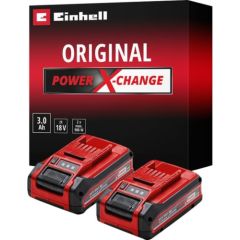 Einhell Power-X-Change Plus TWIN-PACK 18V 3.0Ah Battery (red/black, 2 pieces, without charger) Jaunumi -Dārzam