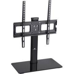 Maclean MC-450 Universal TV Stand for TV Cabinet max. 40kg, max. VESA 400x400 32-65" Tempered Glass Base 3-Level Height Adjustment TV un monitoru stiprinājumi, kronšteini