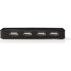 Nedis UHUBU2430BK USB Hub Centrmezgls 4-Porti USB 2.0