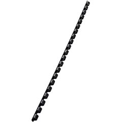 Leitz 35040, Black, 25 sheets, Plastic, A4, 6 mm, 6 mm