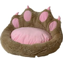 GO GIFT Dog and cat bed - camel - 75x75 cm