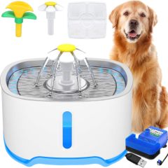 Ūdens dozators dzīvniekiem, kaķiem, suņiem Springos PA0313 2.5L Bļodas un dzirdinātāji