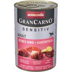 ANIMONDA GranCarno Adult Sensitiv Beef with potatoes - wet dog food - 400g Barība
