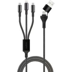 Maxlife ALLin1 66W USB / USB-C / Lightning / 2x USB-C Vads 1m