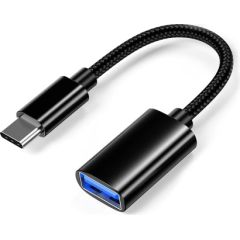 GoodBuy Adapter USB-A to Type-C 3.0 OTG Savienojums Melns (OEM)