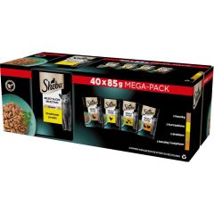 SHEBA Selection Select Slices Poultry Flavours - wet cat food - 40 x 85g