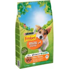 Purina FRISKIES Mini Menu Chicken with vegetables - dry dog food - 1.5 kg Suņu barība
