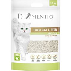 DIAMENTIQ Tofu Matcha Ultra clumping - plant-based litter - 2.5 kg Kaķu pakaiši